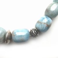 Collier Aigue-Marine et Argent