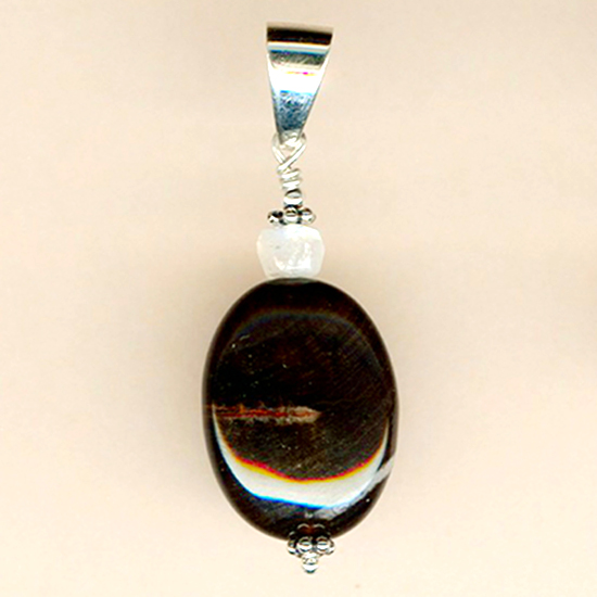 Pendentif Jaspe et Argent