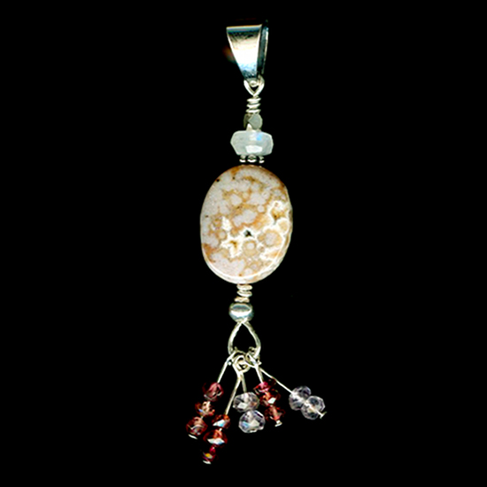 Pendentif Jaspe et Argent