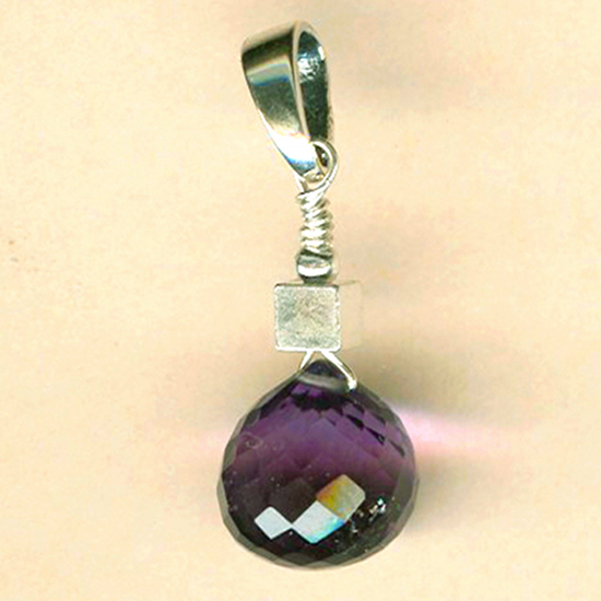 Pendentif Améthyste et Argent