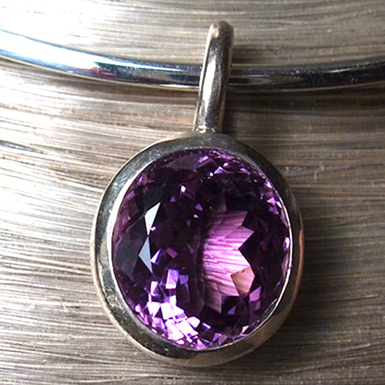 Pendentif Améthyste et Argent