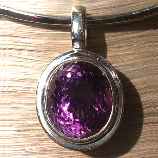 Pendentif Améthyste et Argent