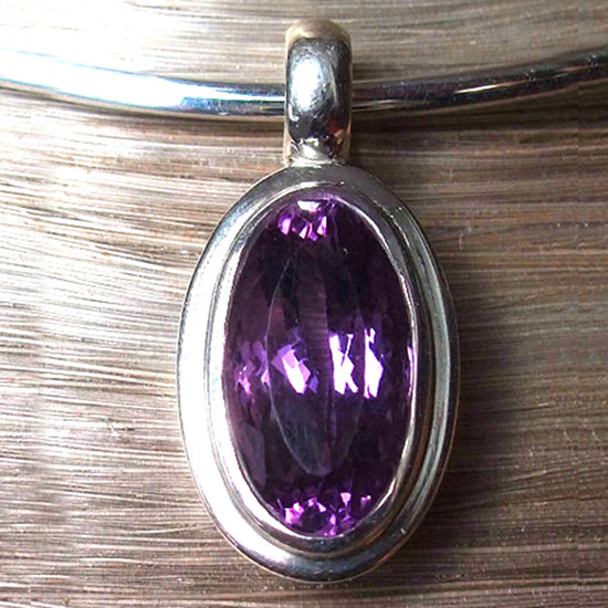 Pendentif Améthyste et Argent