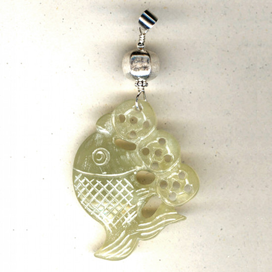 Pendentif jade et Argent