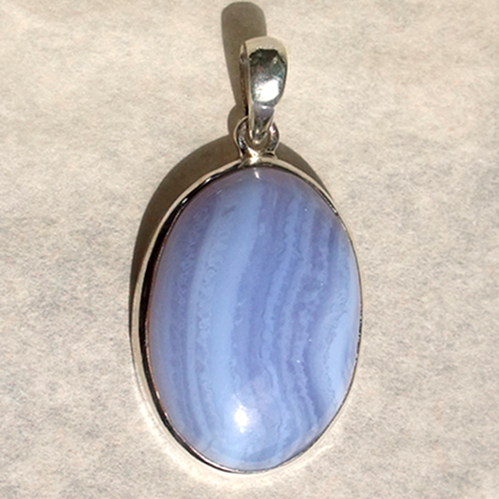 Pendentif Calcédoine et Argent