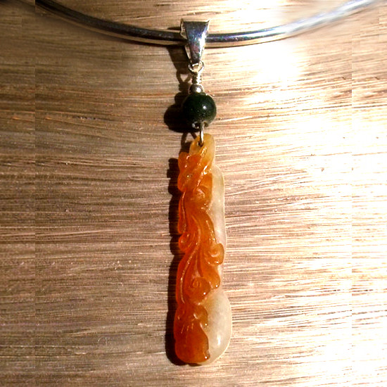 Pendentif Jade et Argent