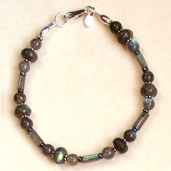 Bracelet Labradorite et Argent