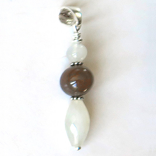 Pendentif Pierre de Lune et Argent