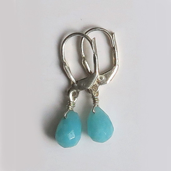 Boucles d'oreilles Amazonite et Argent