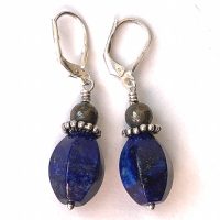 Boucles d'oreilles Lapis-Lazuli et Argent