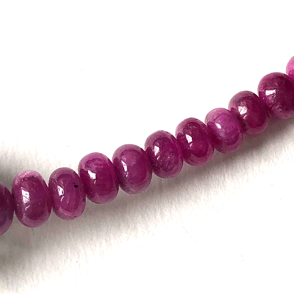 Collier Rubis et( Argent