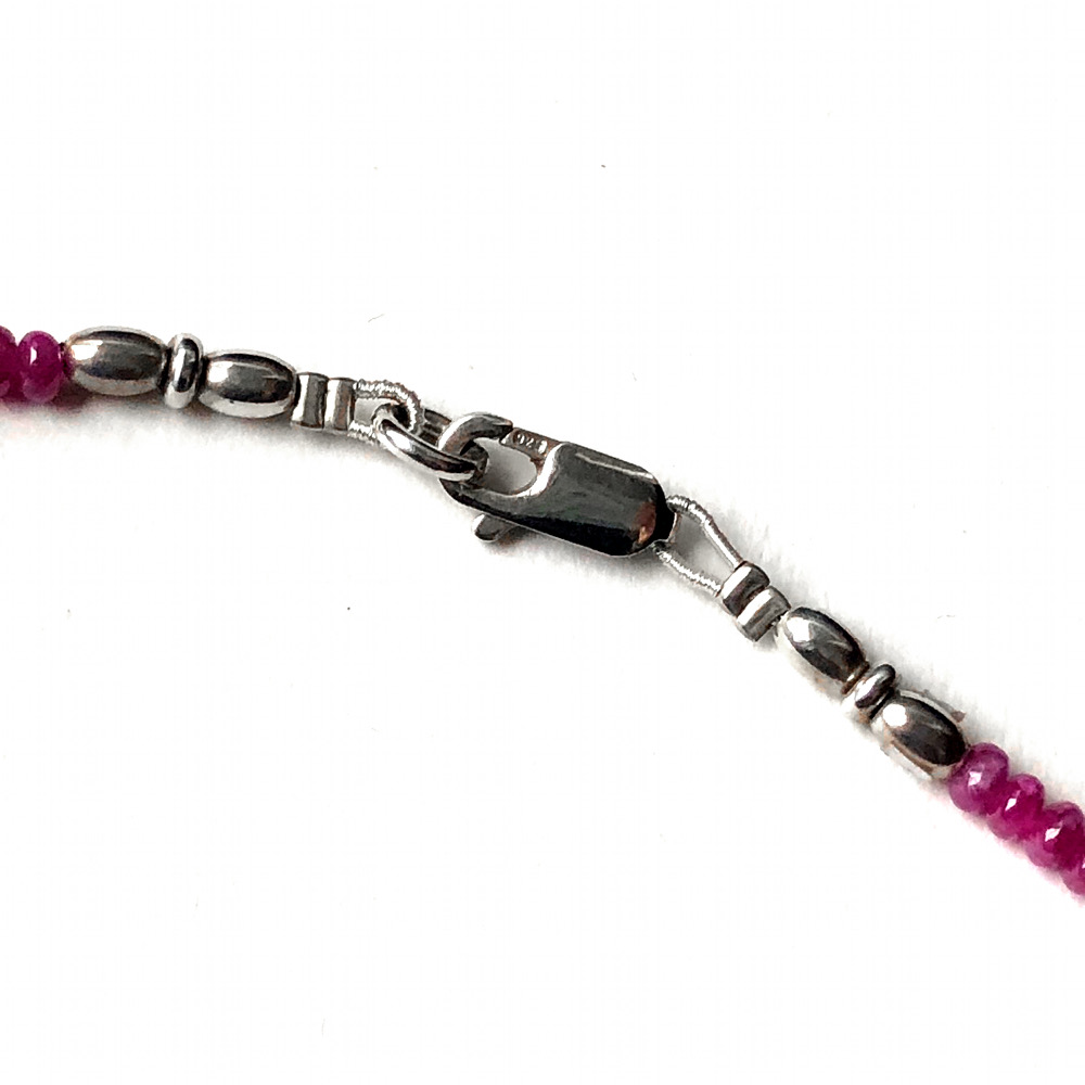 Collier Rubis et( Argent