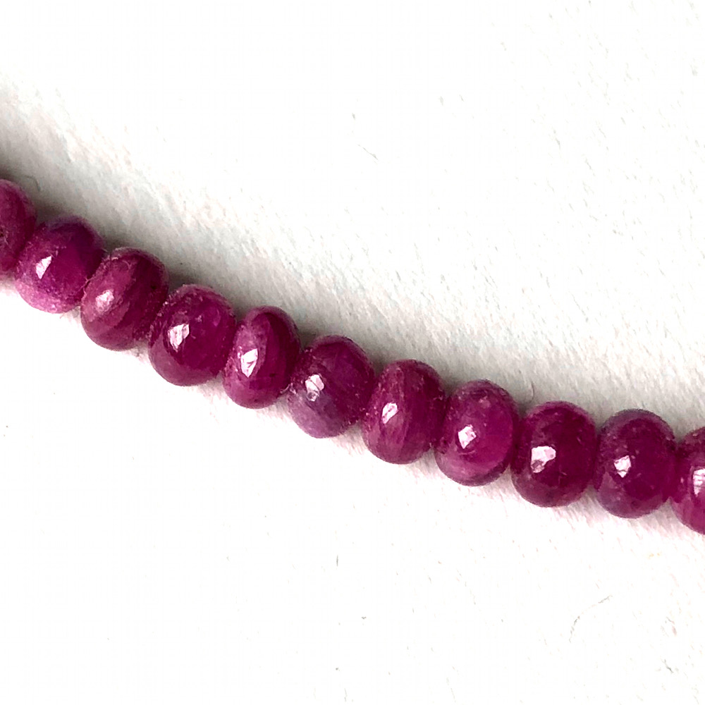 Collier Rubis et( Argent