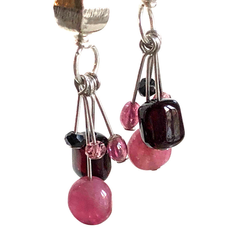 Boucles d'oreilles Tourmaline et Argent - Image 2
