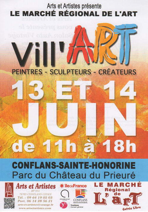 Marché régional de l'art - Vill'ART - Conflans Ste Honorine