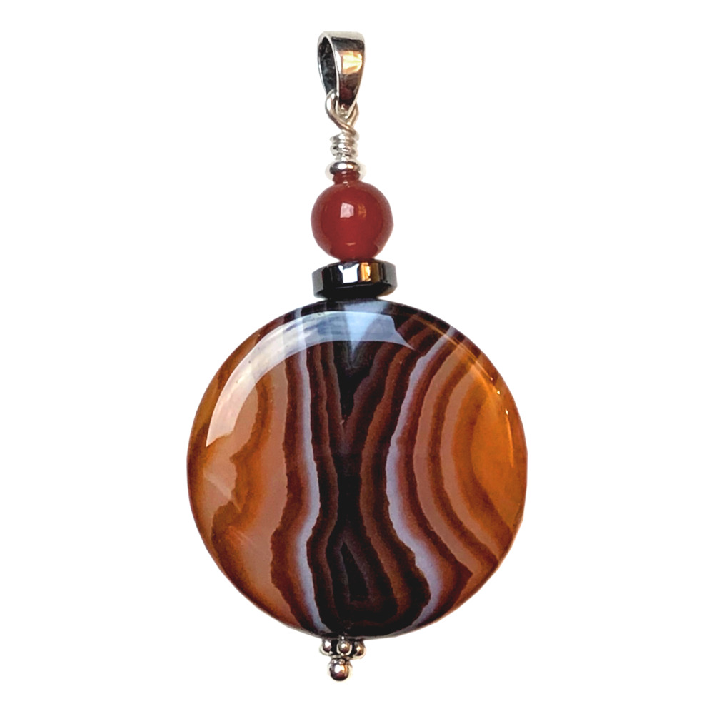 Pendentif Agate et Argent