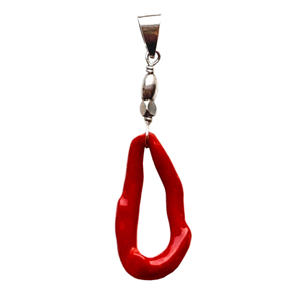 Pendentif Corail de Méditerranée
