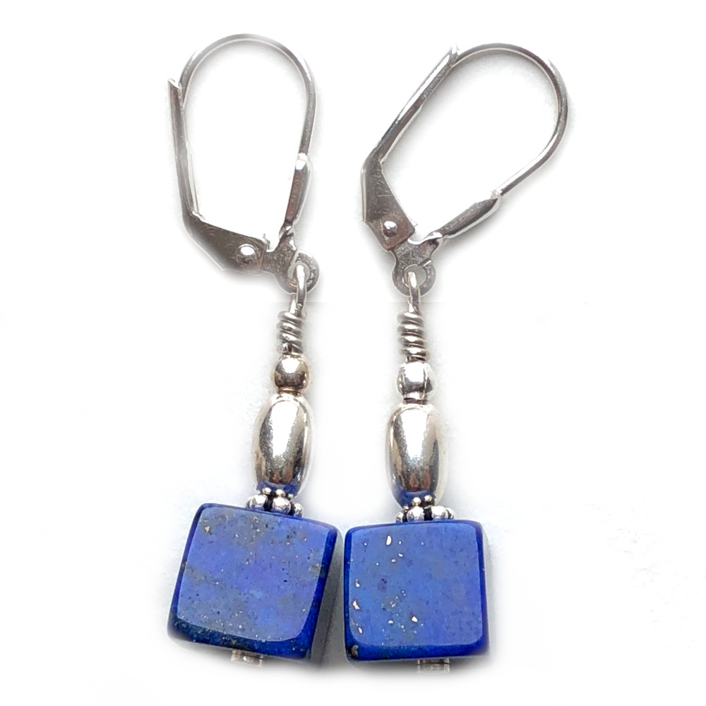 Boucles d'oreilles Lapis Lazuli et Argent