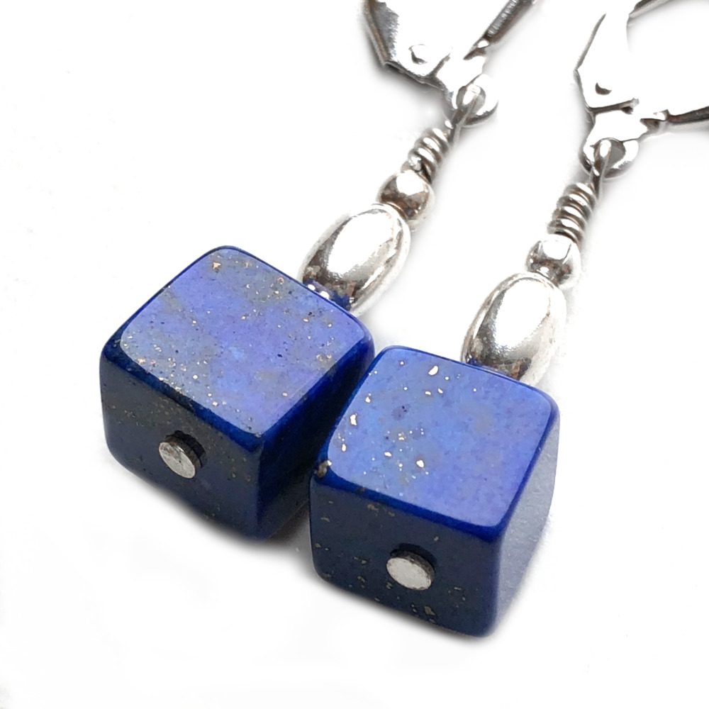 Boucles d'oreilles Lapis Lazuli et Argent