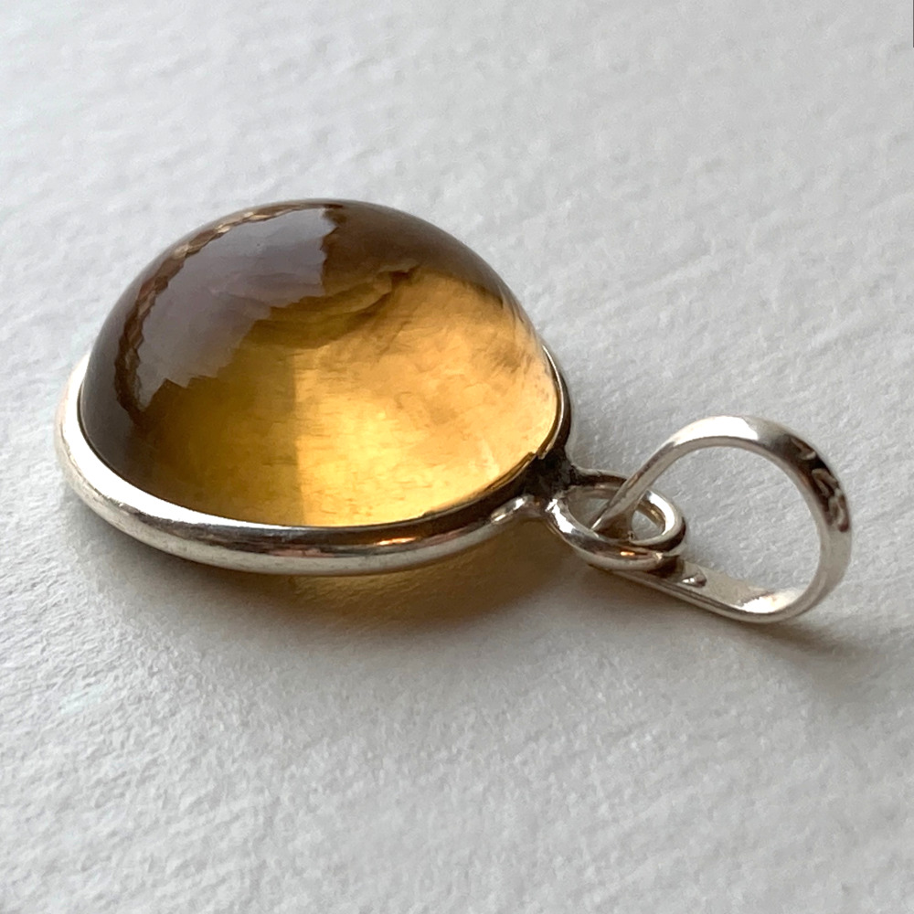 Pendentif Citrine et Argent - Image 2