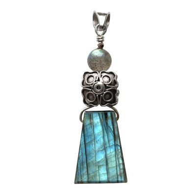 Pendentif Labradorite et Argent