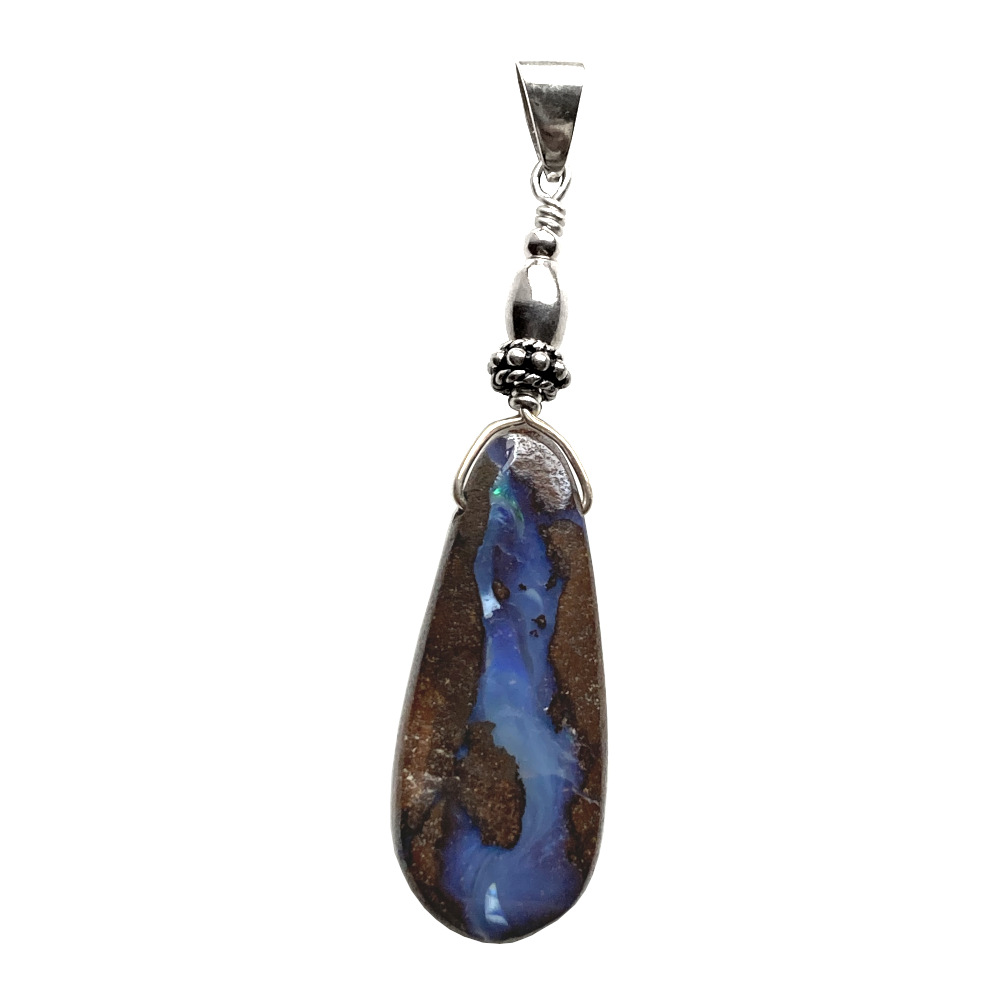 Pendentif Opale Boulder et Argent