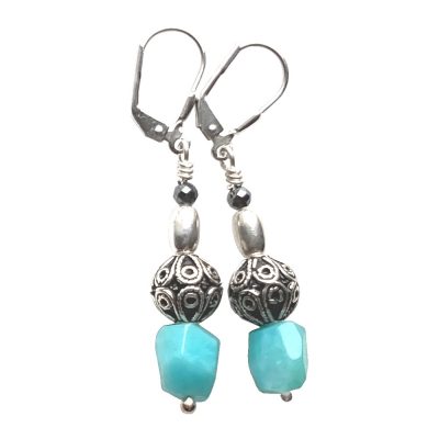 Boucles d'oreilles Amazonite et Argent