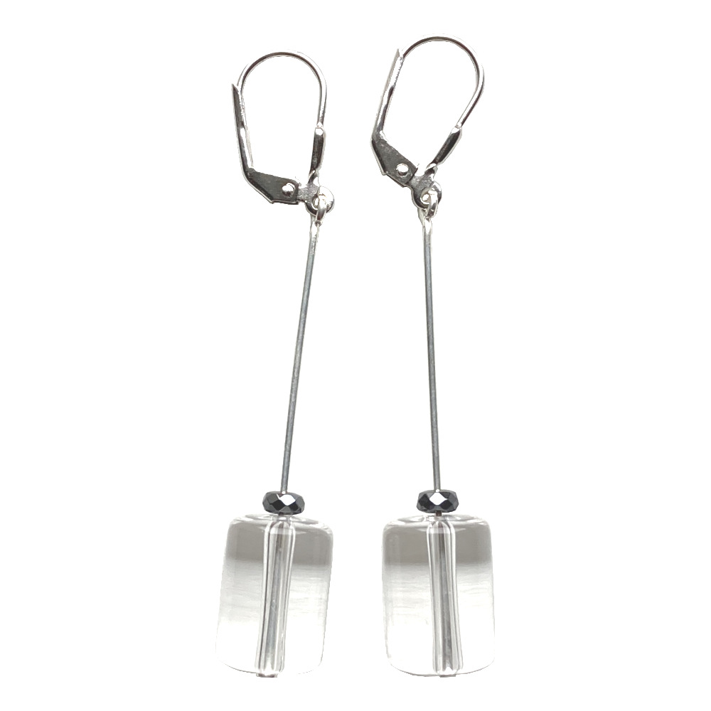 Boucles d'oreilles Quartz et Argent