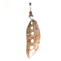 Pendentif Nacre, Corail et Argent