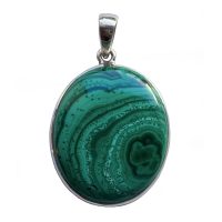 Pendentif Malachite et Argent