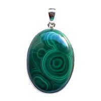 Pendentif Malachite et Argent