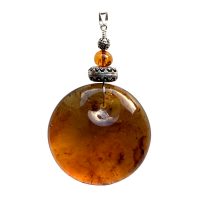 Pendentif Ambre et Argent
