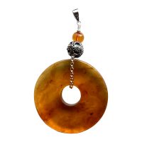 Pendentif Ambre et Argent