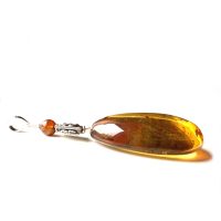 Pendentif Ambre et Argent