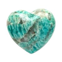 Coeur d'Amazonite bleu turquoise