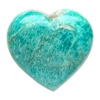 Cœur d'Amazonite bleu turquoise