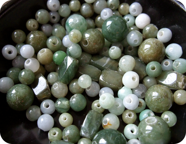 Perles en Jade jadeite